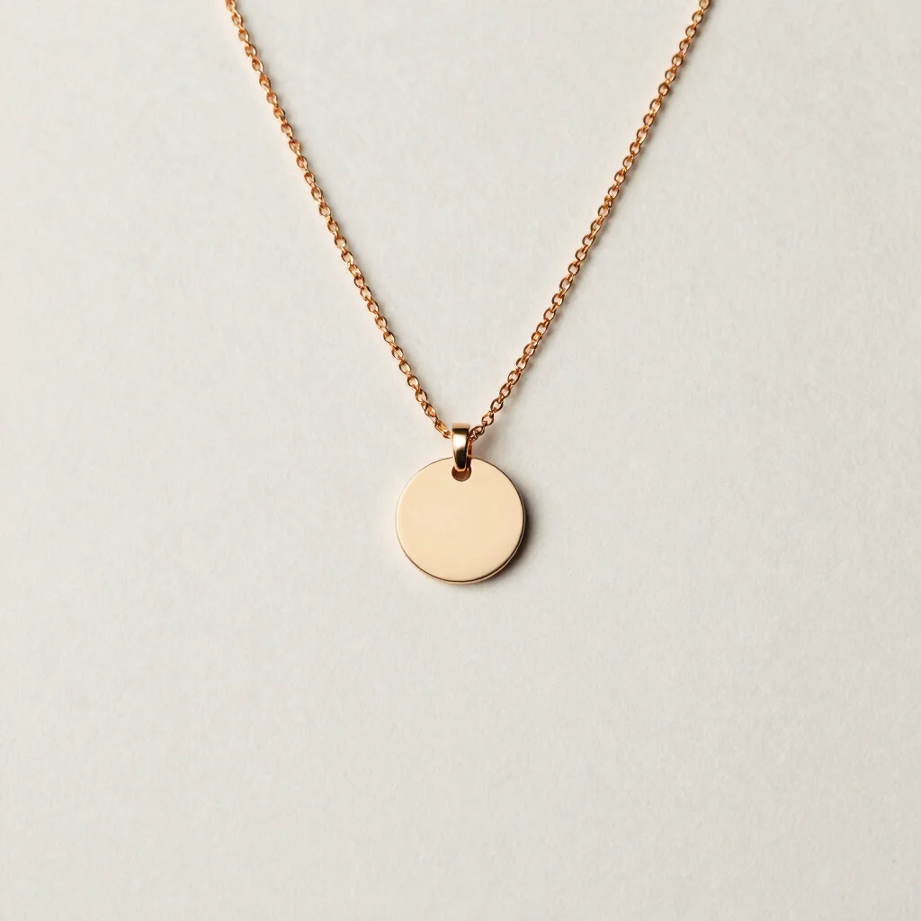 Initial Disc Necklace